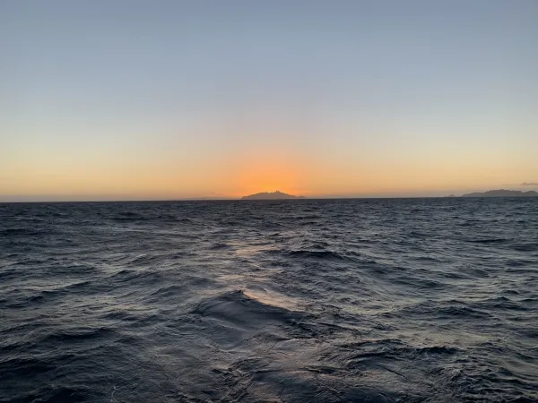 New Zealand sunset from the Robert C. Seamans.