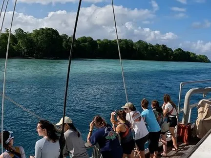 Arrival on Palmyra Atoll.