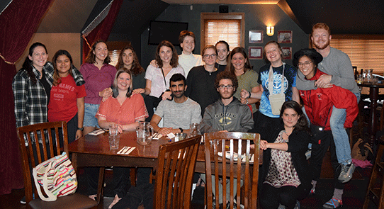 SEA Semester Class S-289 enjoying dinner together as we begin our week-long exploration of the South Island of New Zealand.