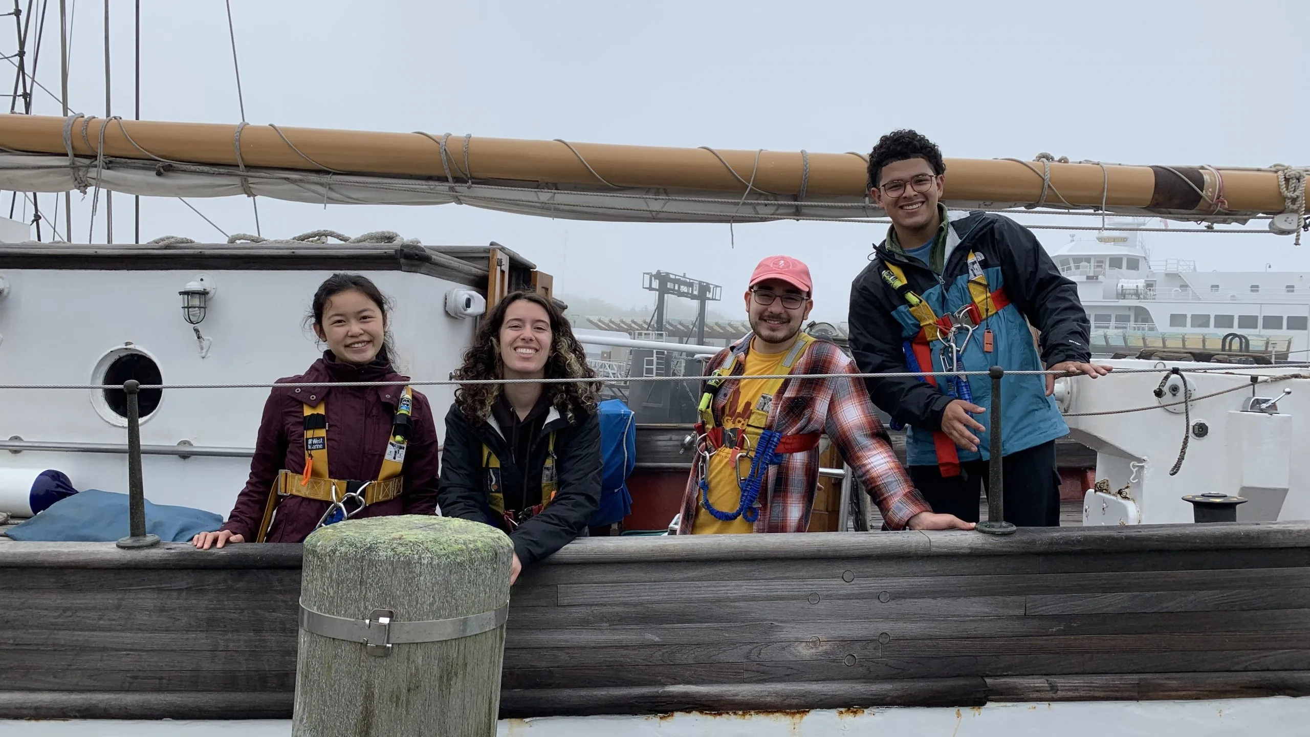 1. C-Watch on duty, ready for the sea! (Christine, Isabella, Cristian, Kly)