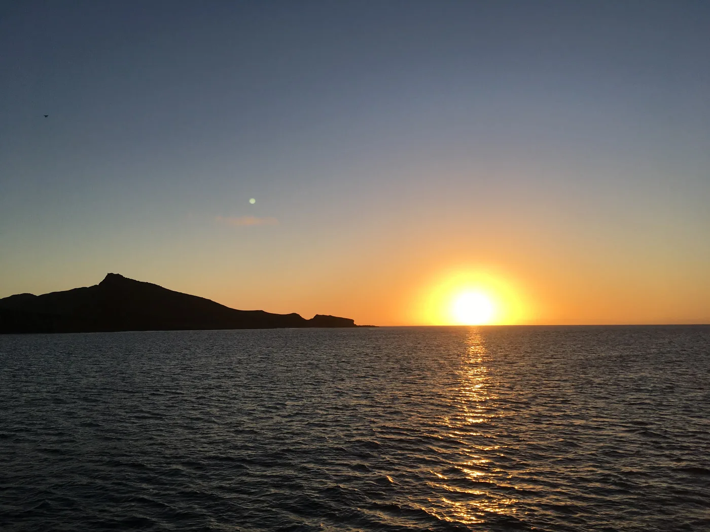 Sunset over Hunga Ha'apai