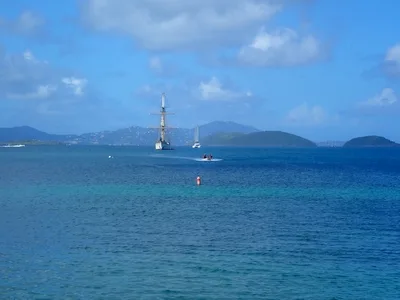 Looking at Cramer from the beach